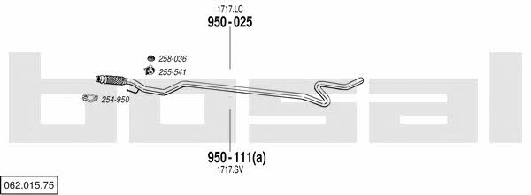 Bosal 062.015.75 Exhaust system 06201575