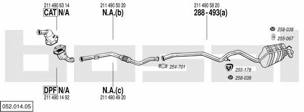  052.014.05 Exhaust system 05201405