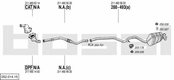  052.014.15 Exhaust system 05201415