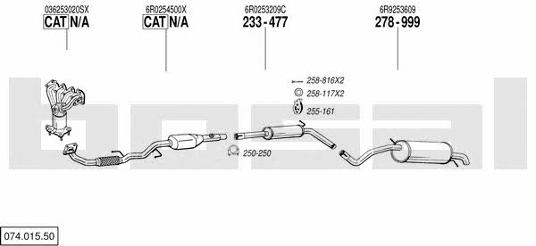 07401550 Bosal Exhaust system