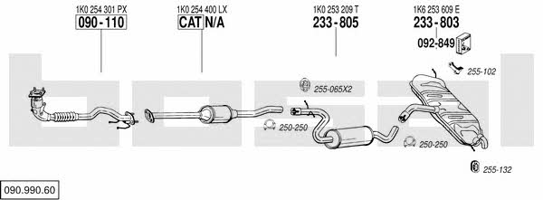 09099060 Bosal Exhaust system