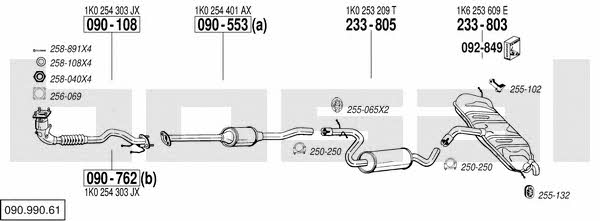 09099061 Bosal Exhaust system