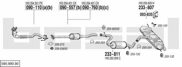 09099090 Bosal Exhaust system