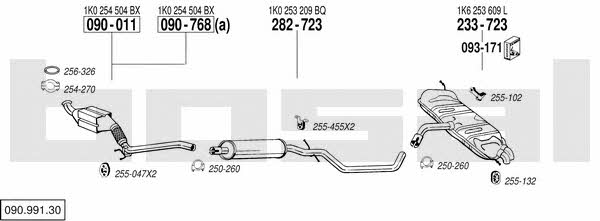 09099130 Bosal Exhaust system