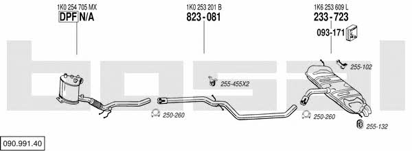 09099140 Bosal Exhaust system