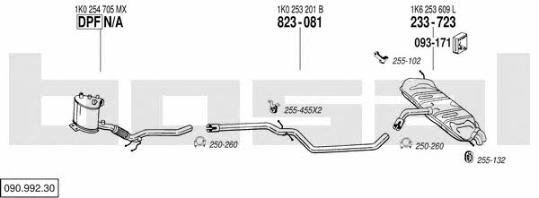09099230 Bosal Exhaust system