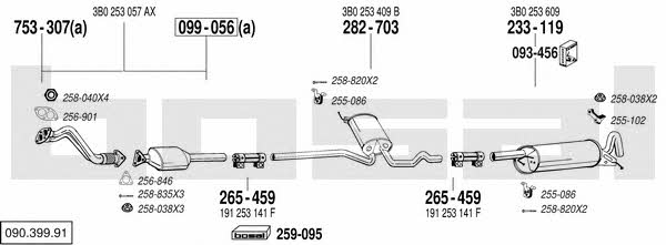  090.399.91 Exhaust system 09039991