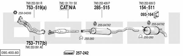 Bosal 090.400.60 Exhaust system 09040060