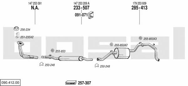 Bosal 090.412.00 Exhaust system 09041200
