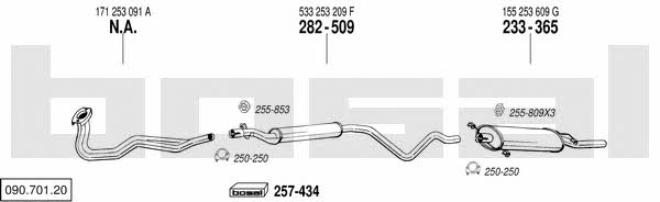  090.701.20 Exhaust system 09070120