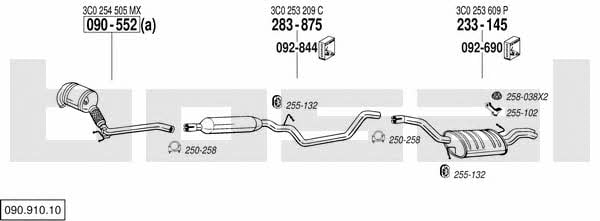  090.910.10 Exhaust system 09091010