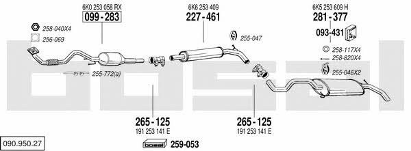 09095027 Bosal Exhaust system