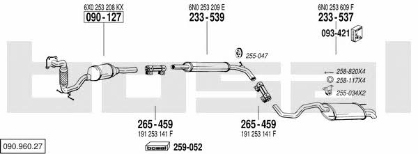  090.960.27 Exhaust system 09096027