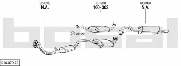  010.070.72 Exhaust system 01007072