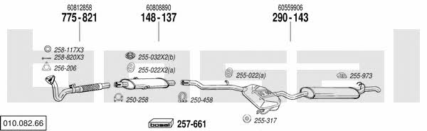 Bosal 010.082.66 Exhaust system 01008266