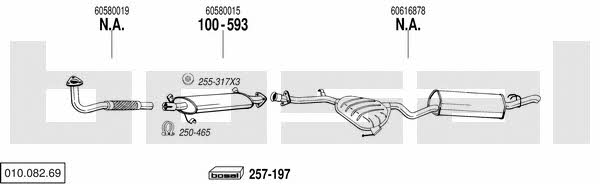  010.082.69 Exhaust system 01008269