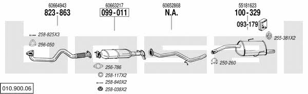 Bosal 010.900.06 Exhaust system 01090006