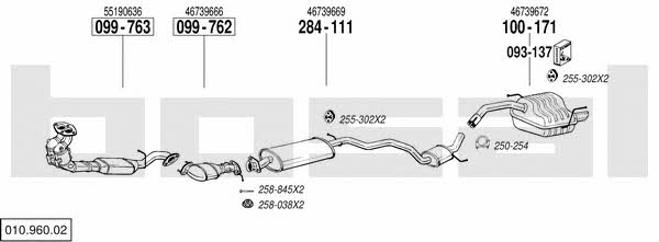  010.960.02 Exhaust system 01096002
