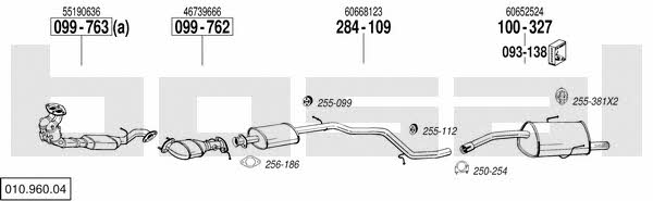 Bosal 010.960.04 Exhaust system 01096004