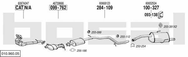 Bosal 010.960.05 Exhaust system 01096005