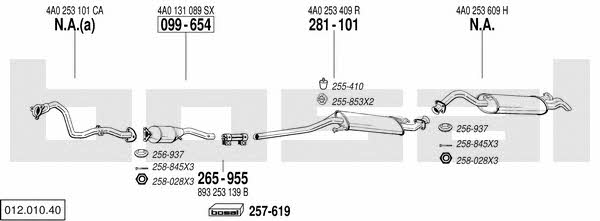 Bosal 012.010.40 Exhaust system 01201040