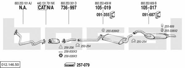 01214650 Bosal Exhaust system