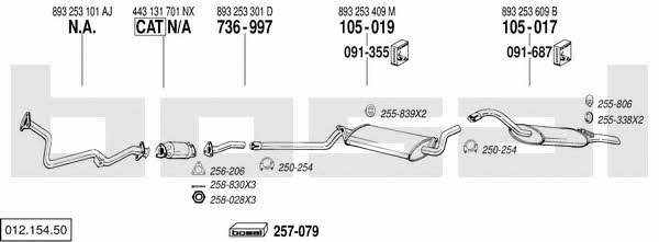 01215450 Bosal Exhaust system