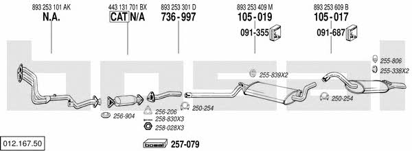 01216750 Bosal Exhaust system