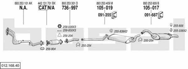 01216840 Bosal Exhaust system