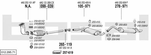 01229571 Bosal Exhaust system
