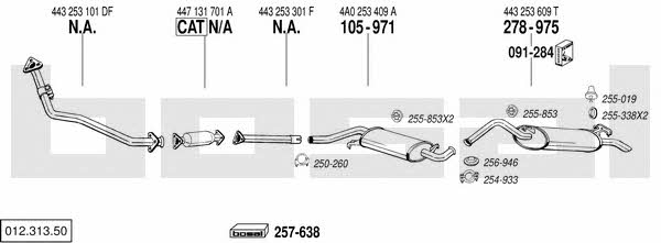 01231350 Bosal Exhaust system