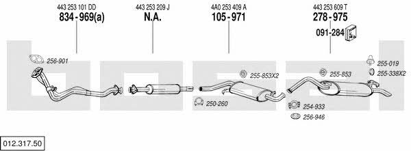 01231750 Bosal Exhaust system