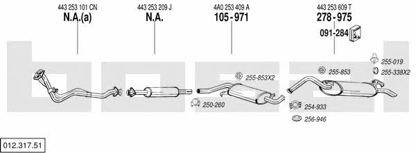 01231751 Bosal Exhaust system