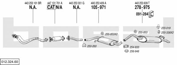 01232460 Bosal Exhaust system