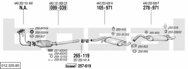 01232580 Bosal Exhaust system