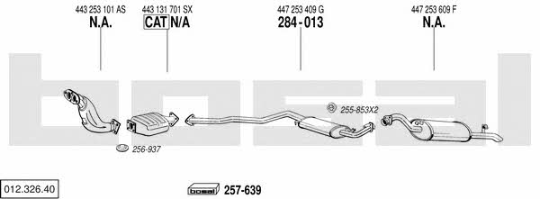 Bosal 012.326.40 Exhaust system 01232640 01232640 Bosal Exhaust system