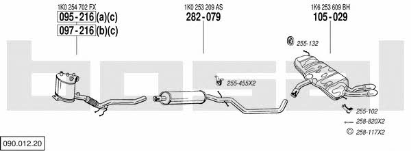  090.012.20 Exhaust system 09001220