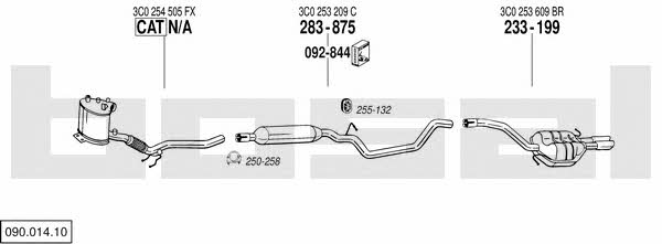 09001410 Bosal Exhaust system
