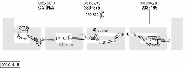 09001415 Bosal Exhaust system