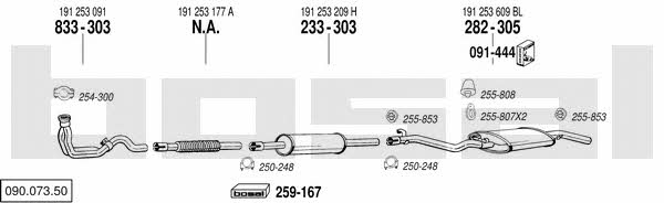 Bosal 090.073.50 Exhaust system 09007350