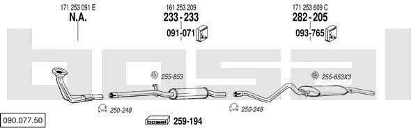 09007750 Bosal Exhaust system