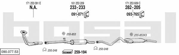 09007753 Bosal Exhaust system