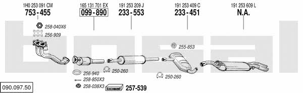  090.097.50 Exhaust system 09009750