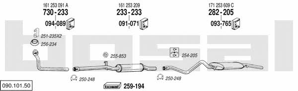 Bosal 090.101.50 Exhaust system 09010150