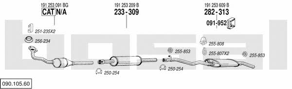 09010560 Bosal Exhaust system