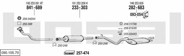  090.105.70 Exhaust system 09010570