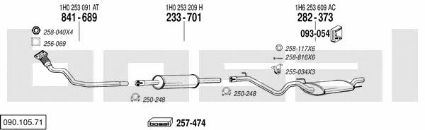  090.105.71 Exhaust system 09010571