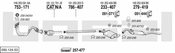  090.124.53 Exhaust system 09012453