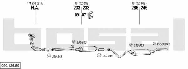 09012650 Bosal Exhaust system