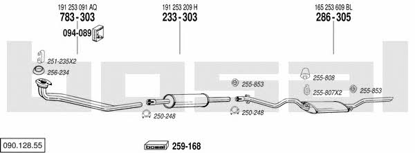  090.128.55 Exhaust system 09012855